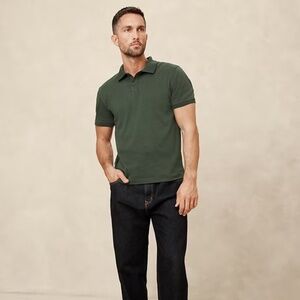 Slim Luxe Touch Polo (Slim Fit) - Aspen Olive Heather